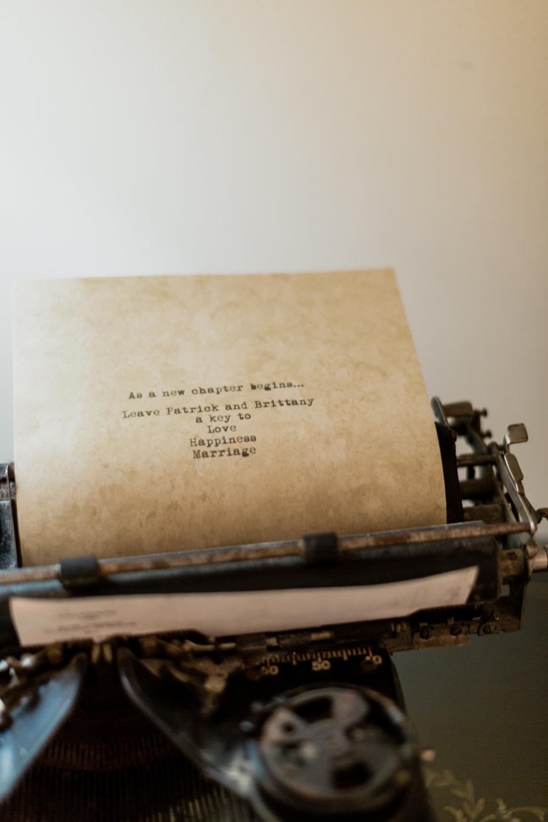Typewriter Guestbook