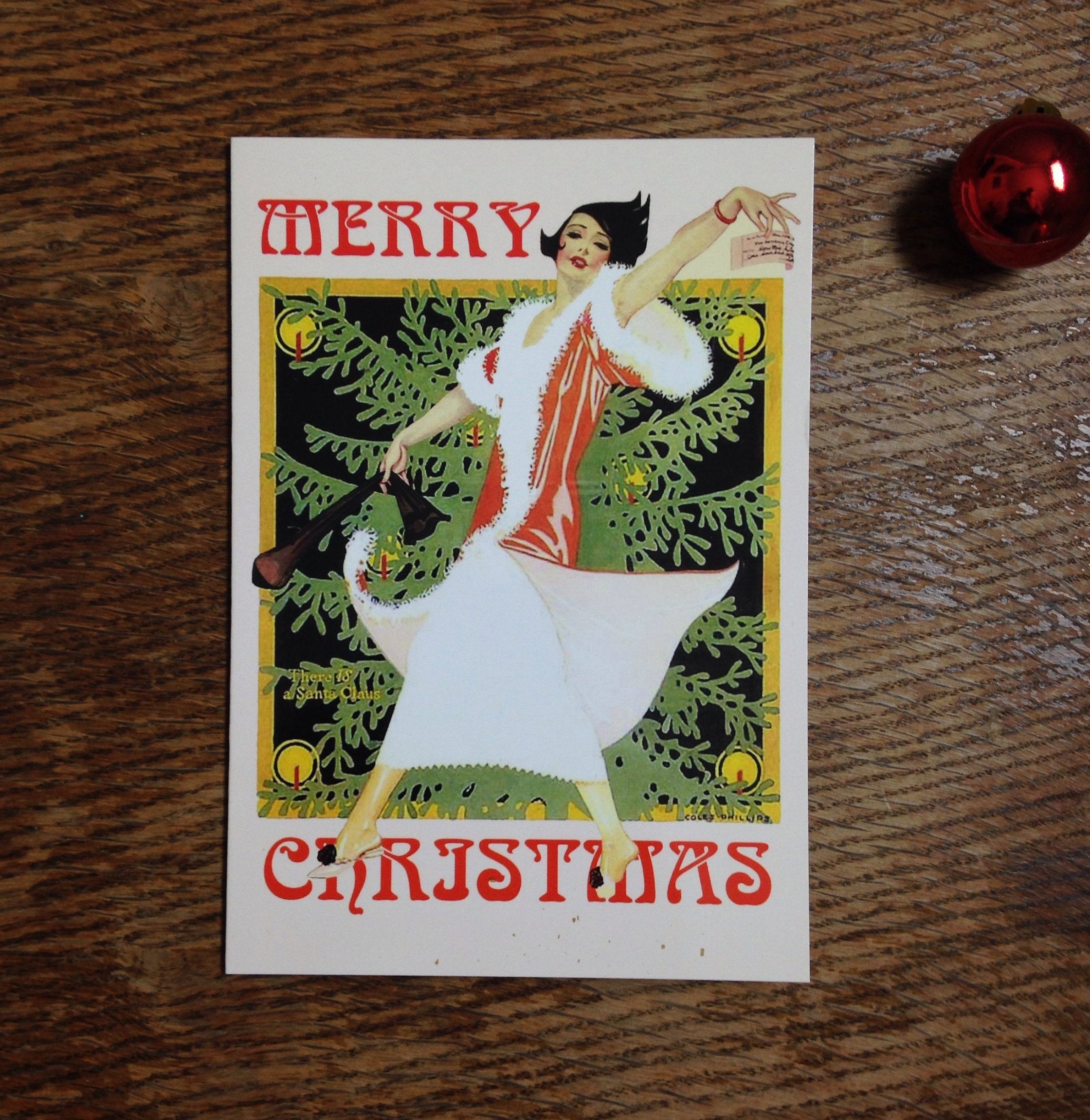 Vintage 1920s Xmas Card