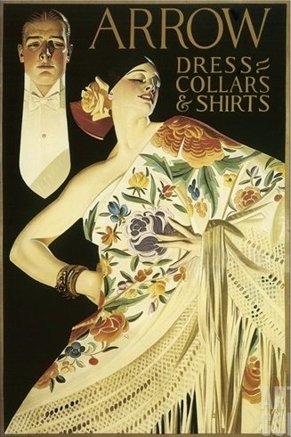 Vintage Advertising Poster Arrow Dress Shirts