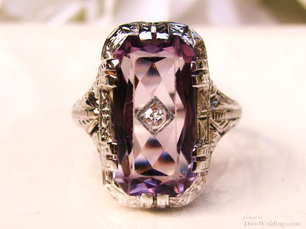 Vintage Art Deco Amethyst Ring