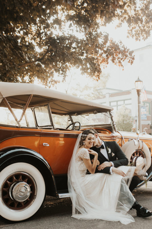 Vintage Auto 1920s Wedding Styled Shoot