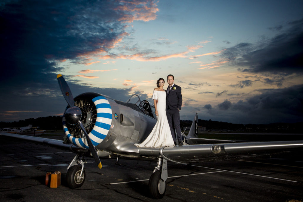 Vintage Aviation Theme Wedding Inspiration