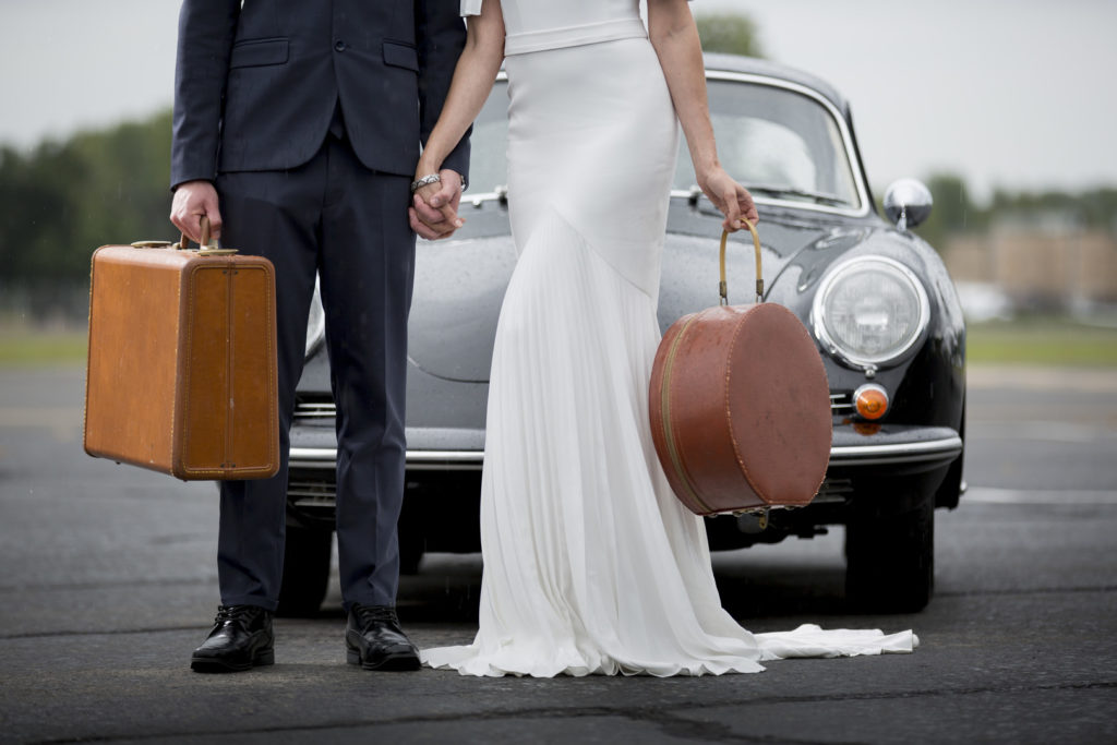 Vintage Aviation Theme Wedding Style