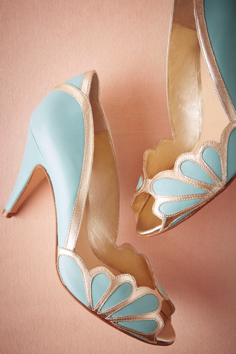 Blue vintage deals heels