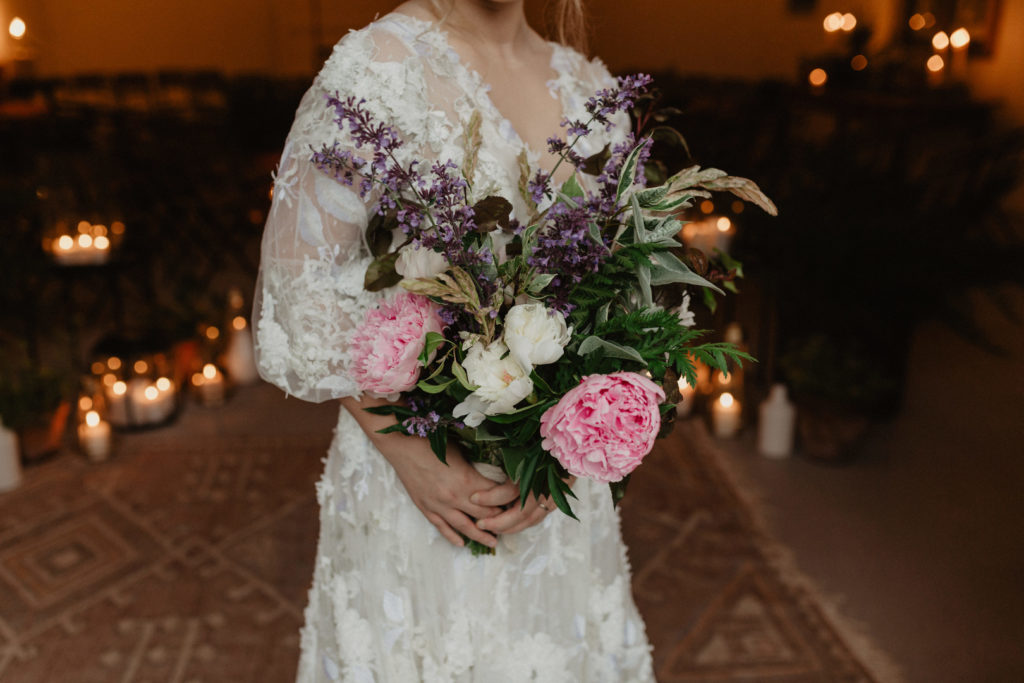 Vintage Bouquet for Backyard Garden Wedding