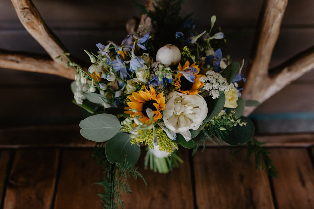 Vintage Bouquet Lake Placid Elopement