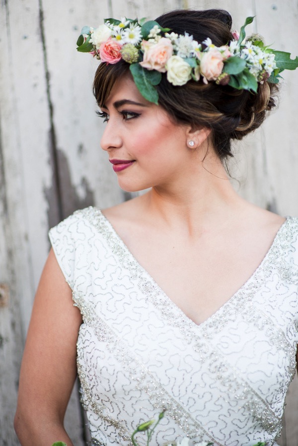 Vintage Bridal Flower Crown | Summer Wedding Inspiration