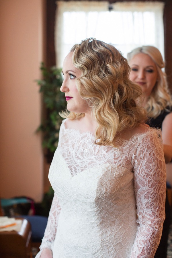 Vintage Bridal Hair | Intimate Autumn Wedding