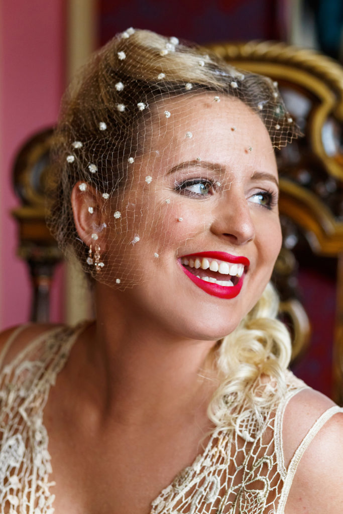 Vintage Bridal Makeup | Red Lip