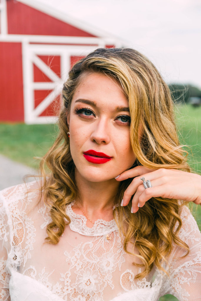 Vintage Bride | Rustic Red Barn Wedding