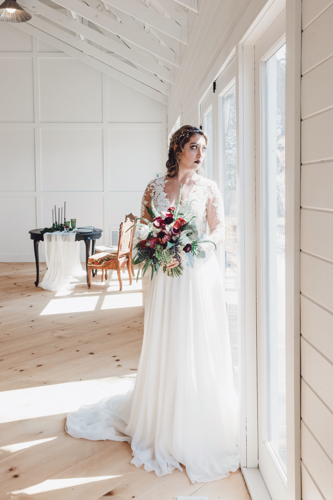 Vintage Bride Winter Wedding Style