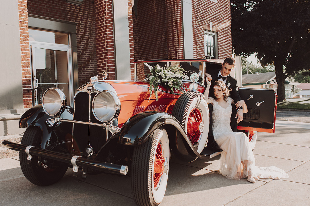 Vintage Car 1920s Wedding