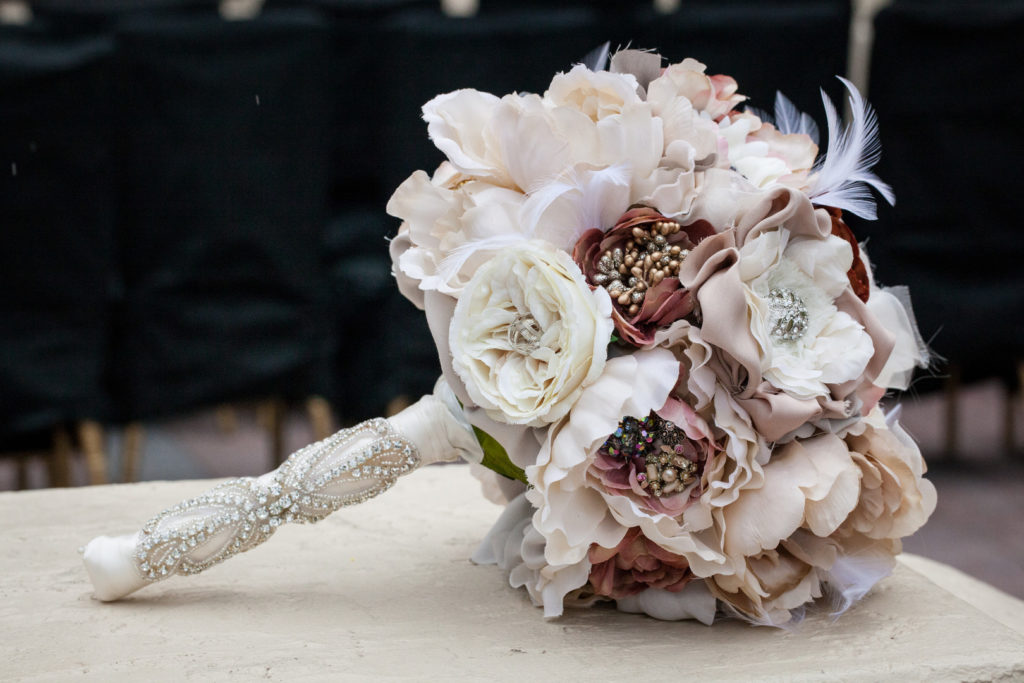 Vintage Dusky Rose Bridal Bouquet