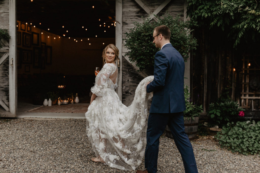 Vintage Farm Wedding Bride