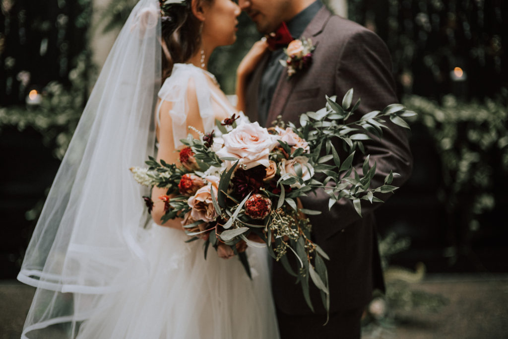 Vintage Floral Industrial Wedding Vancouver