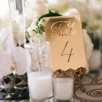 Vintage Gold Table Numbers