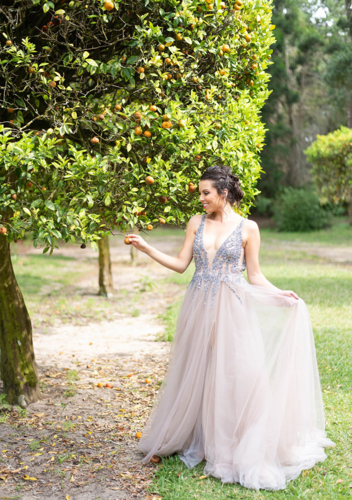 Vintage Historic Citrus Grove Wedding Gown