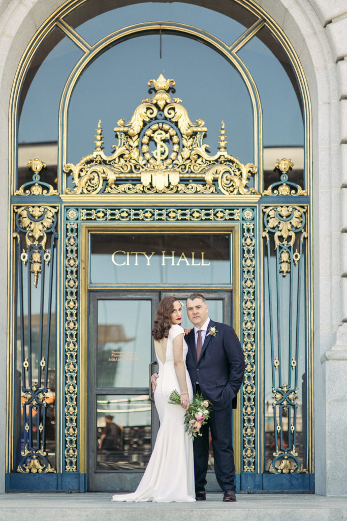 Vintage Inspired City Hall Wedding San Francisco