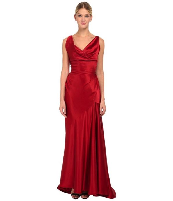 Vintage Inspired Red Satin Gown | Vivienne Westwood