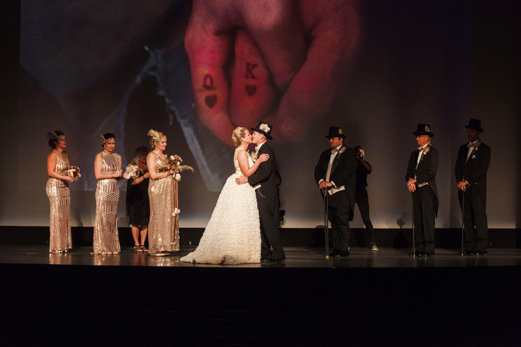 Vintage Movie Theater Wedding Ceremony Stage