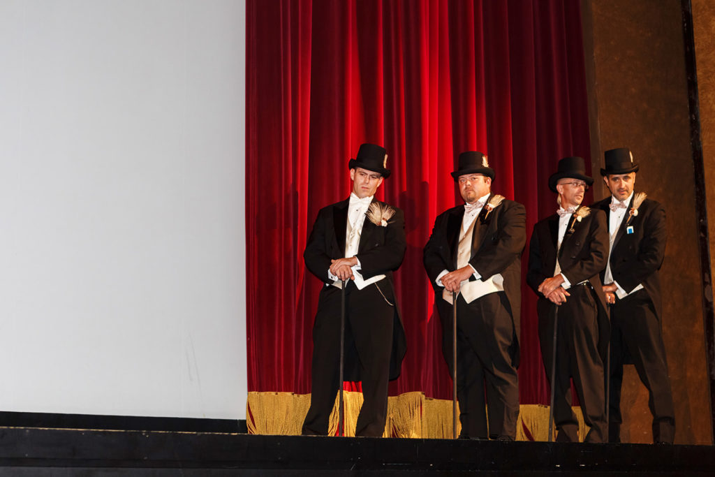 Vintage Movie Theater Wedding Groomsmen