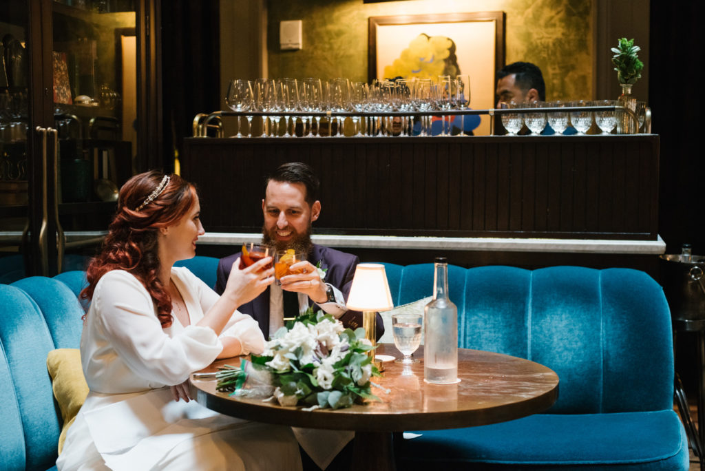 Vintage NYC Elopement Cocktails