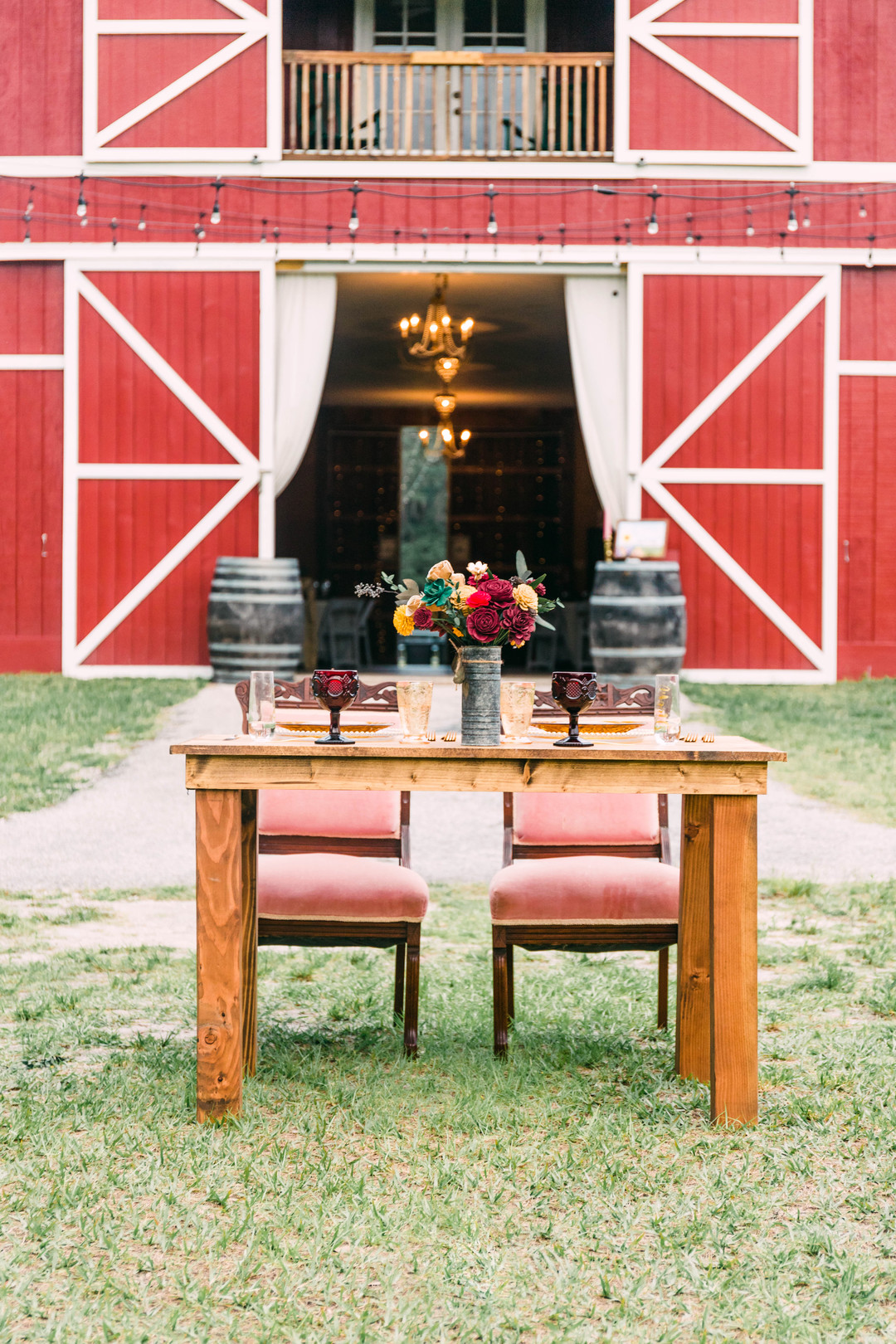 Vintage Red Barn Wedding