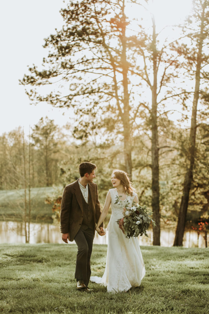 Vintage Rural Wedding Bride + Groom