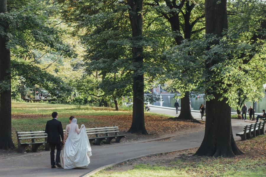 Vintage Style Autumn Wedding Central Park