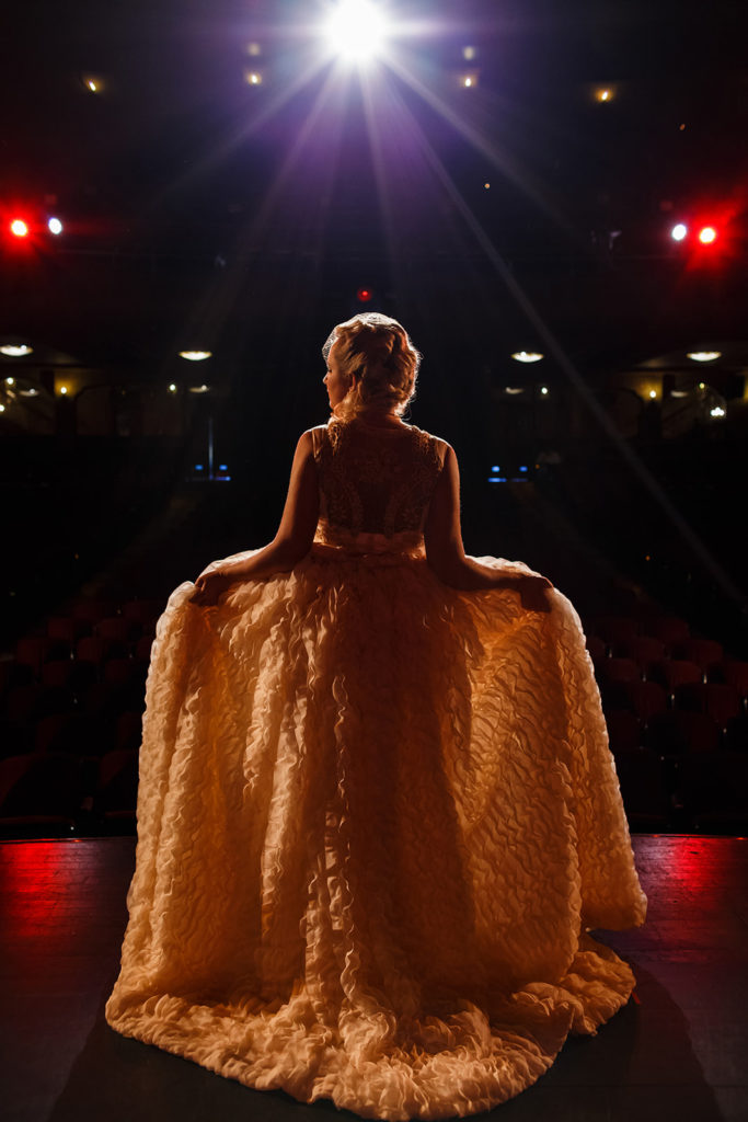 Vintage Style Bridal Gown | Vintage Theater Wedding