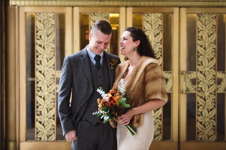 Vintage Style Courthouse Wedding