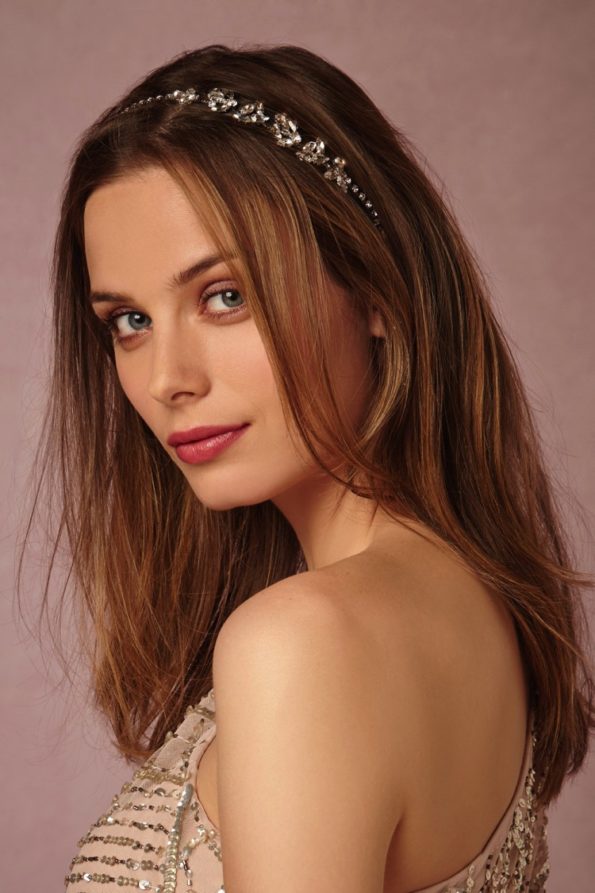 Vintage Style Crystal Flower Headband