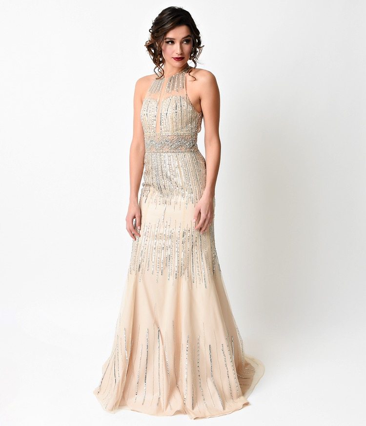 vintage style evening gowns