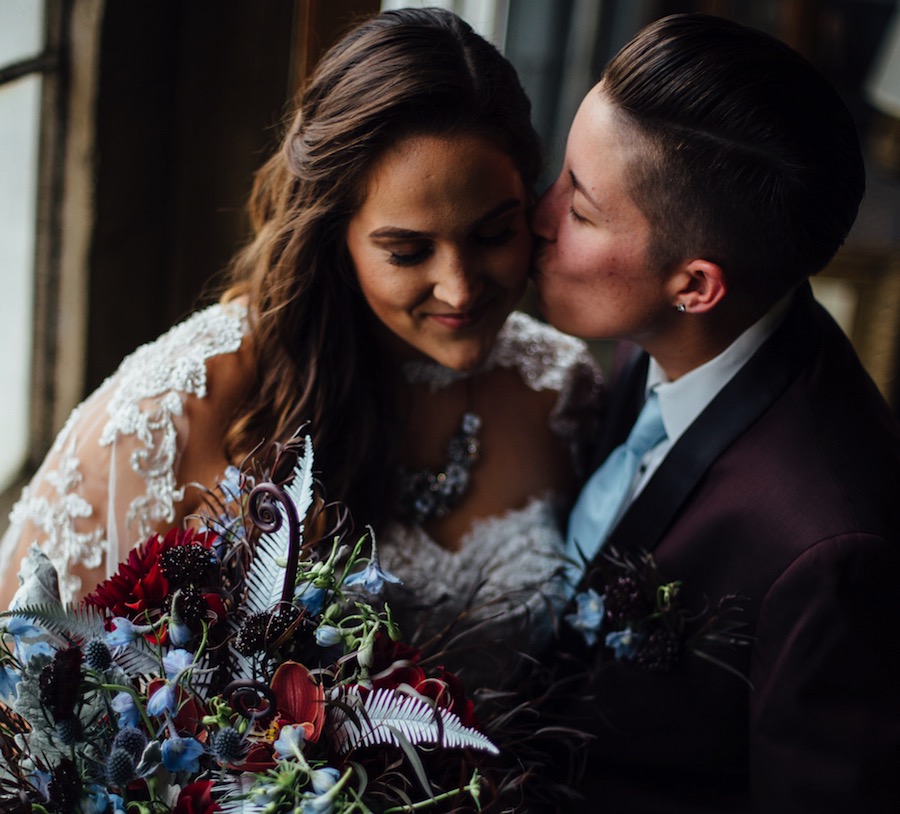 LGBTQ Vintage Style Winter Wedding Inspiration