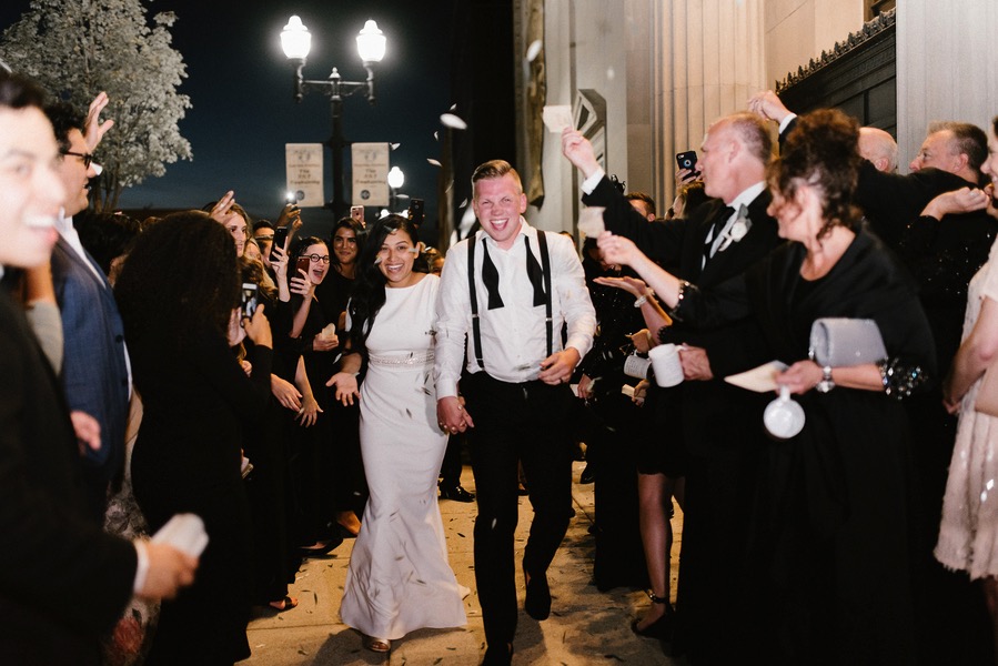 Minimalist Vintage Style Michigan Wedding | Bride + Groom