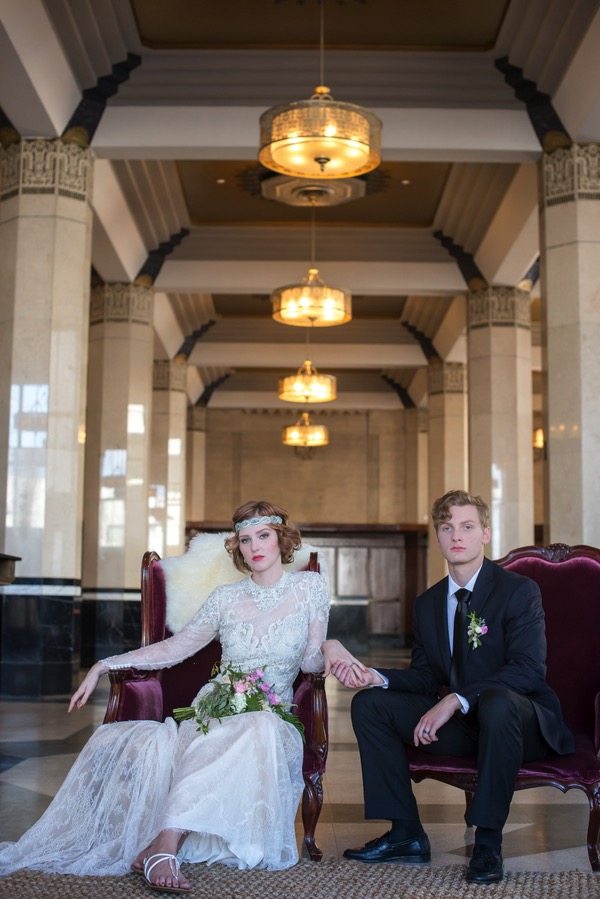 1920s Photoshoot Day After Wedding  Dallas  TX Deco 