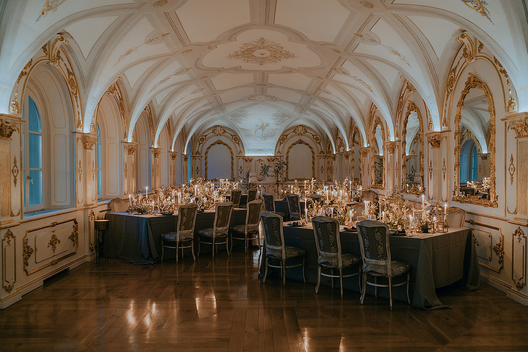 Vintage Wedding Ballroom in Tuscany
