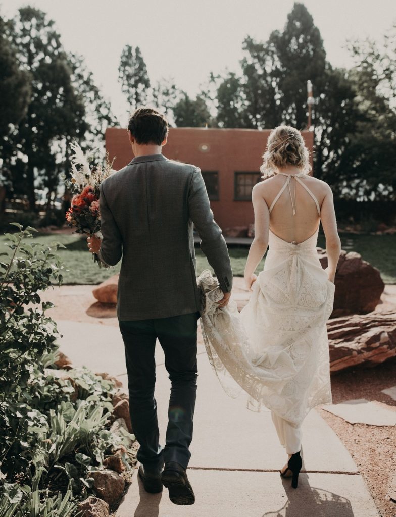 Vintage Wedding Colorado Red Rocks Elopement