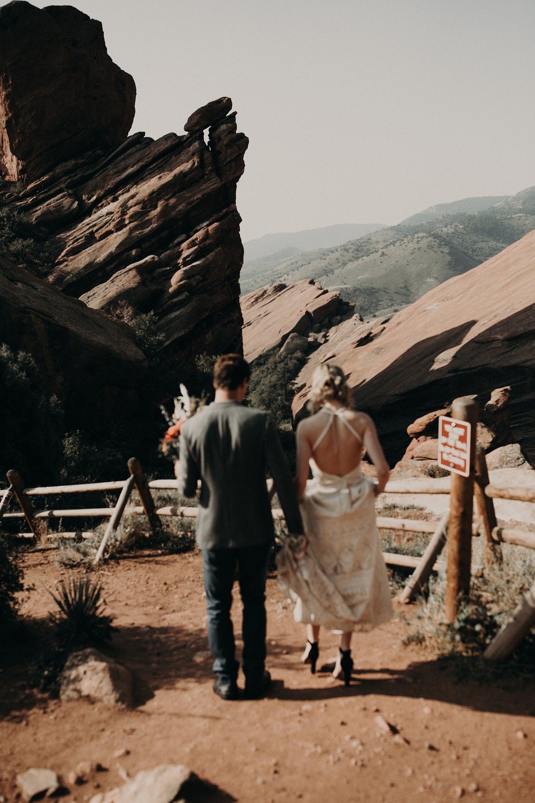 Vintage Wedding Colorado Red Rocks