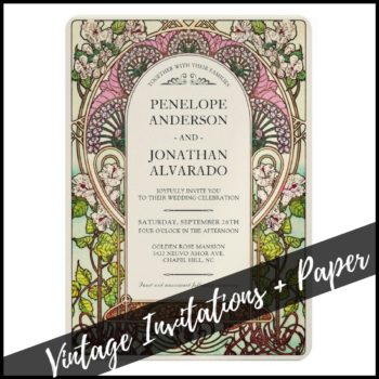 Vintage Style Invitations