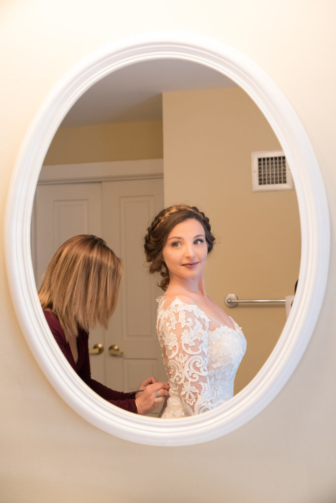 Vintage Winter Wedding | Long Sleeve Gown