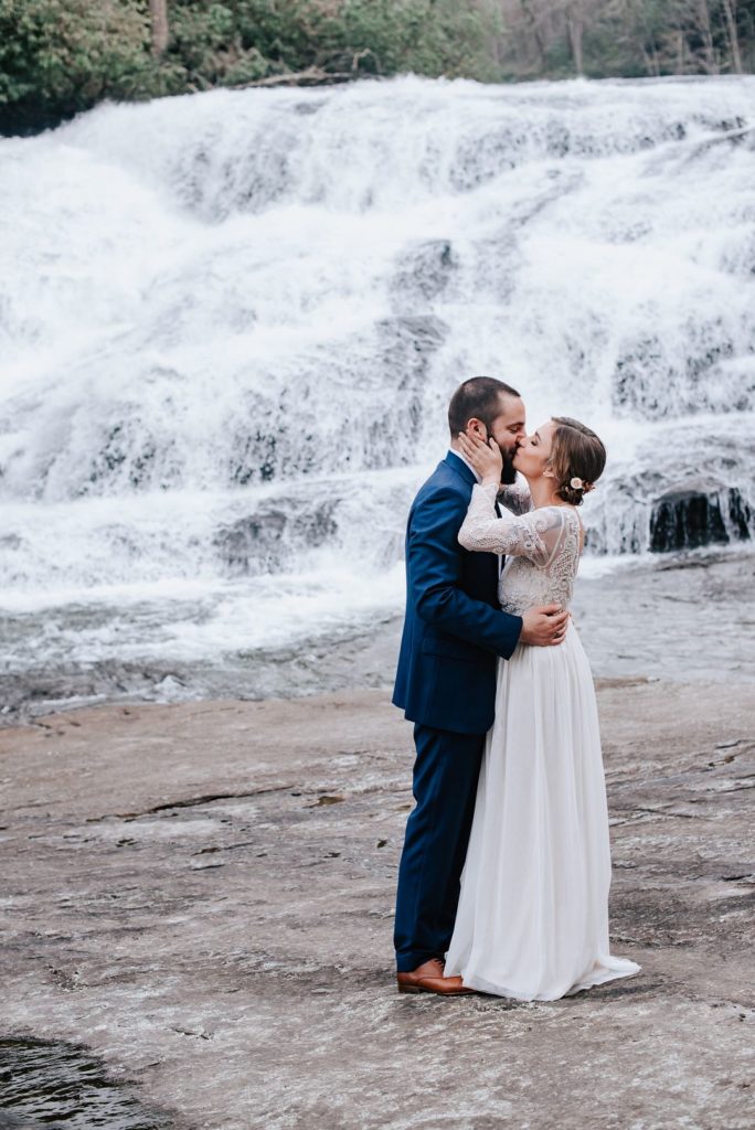 Waterfall Wedding in North Carolina