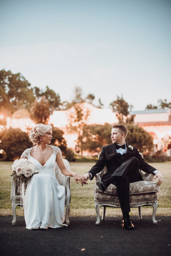 1920s Inspired Wedding Portrait