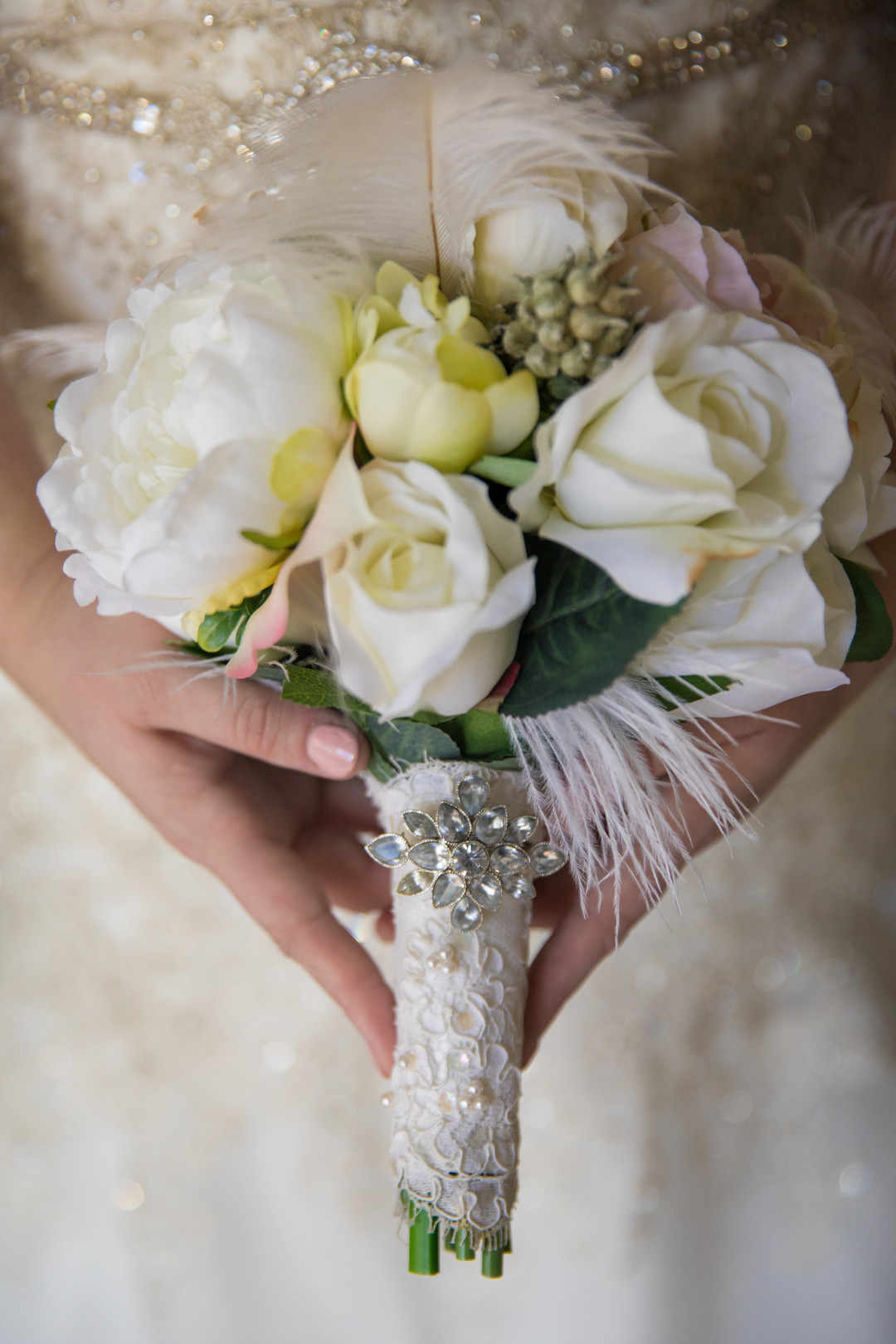 White + Cream Bridal Bouquet
