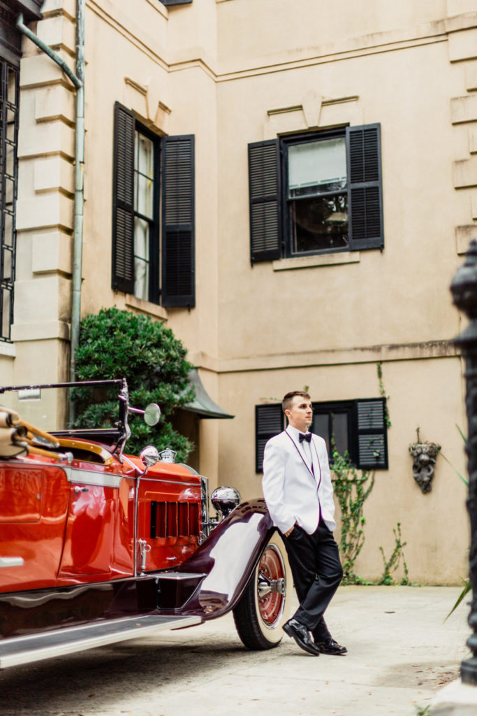 White Jacket Groom | 1920s Inspired Vow Renewal