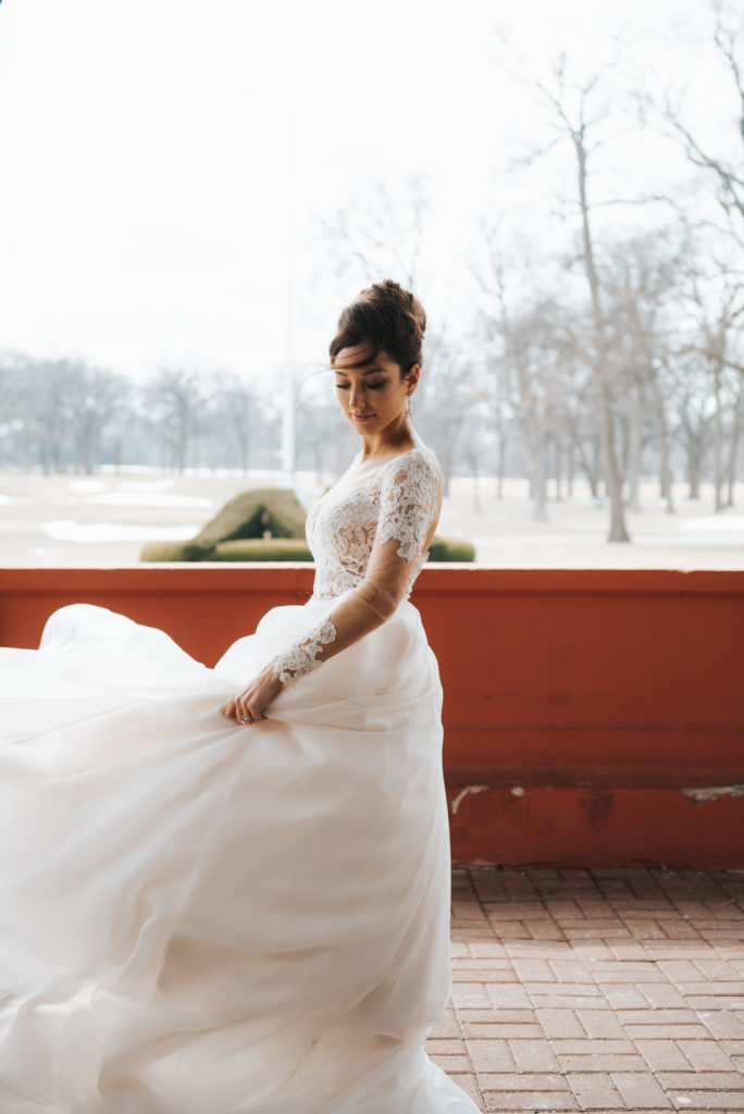 Winter Bride | Elegant Vintage Country Club Wedding