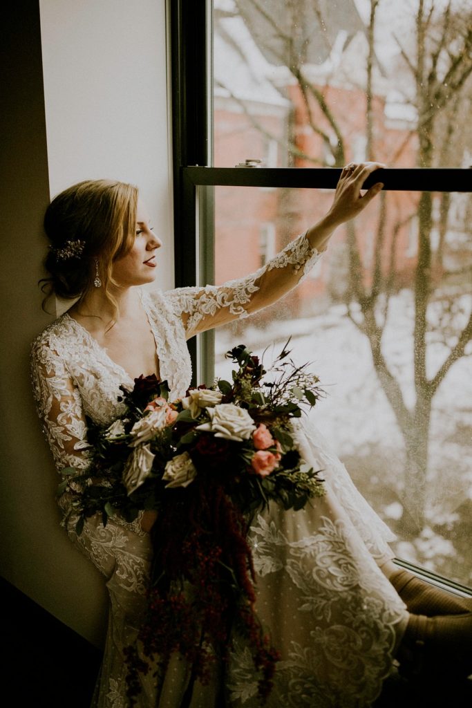 Winter Wedding Bride | Moody Vintage Inspiration