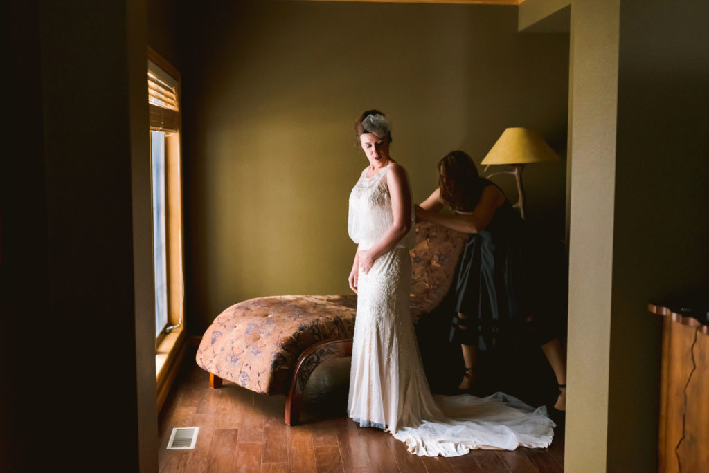 Winter Wedding Bride | Rocky Mountain National Park