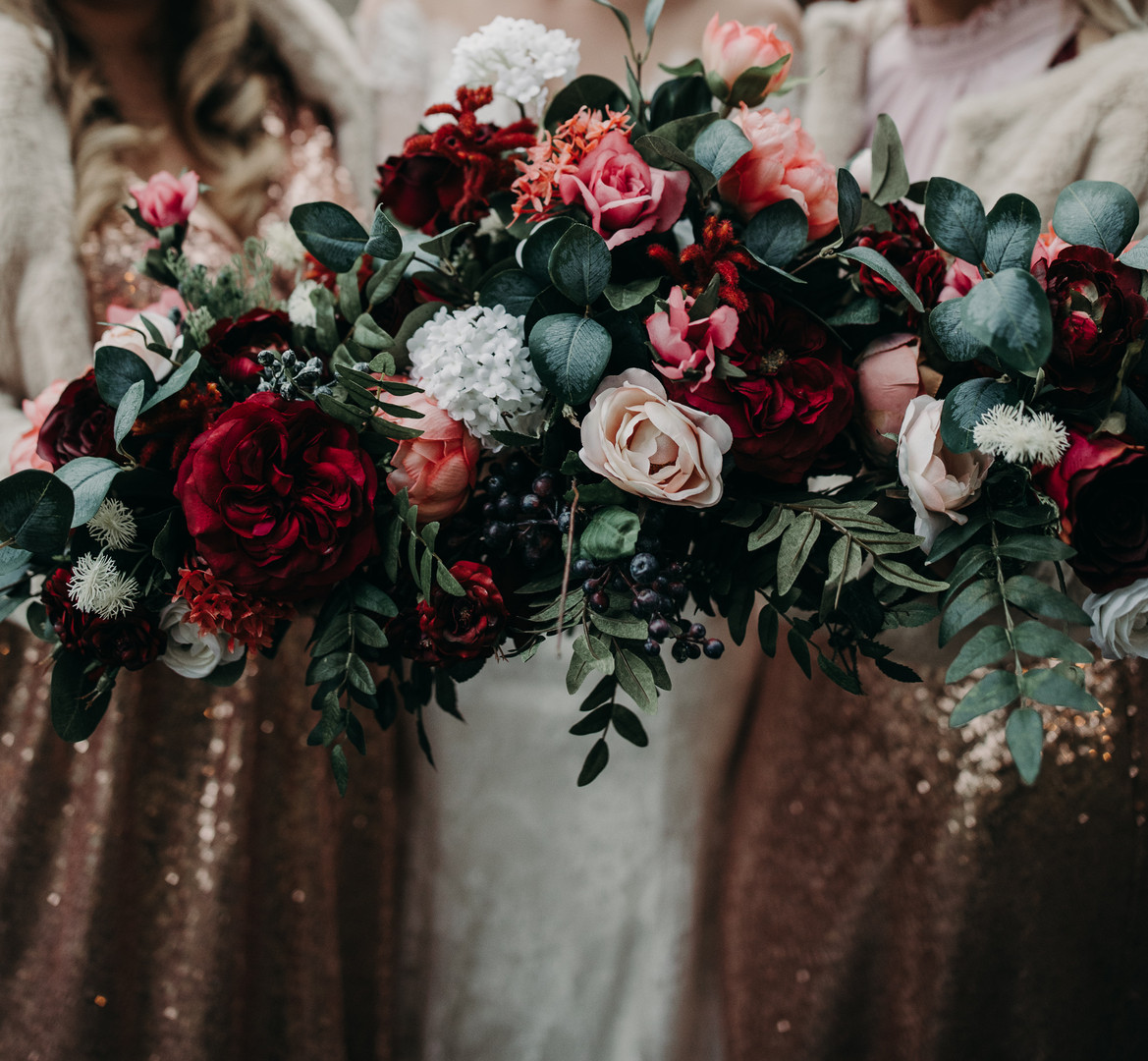 Winter Wedding Bridesmaids Bouquets