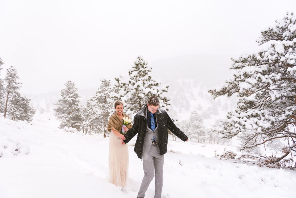 Winter Wedding Elopment | Rocky Mountain National Park